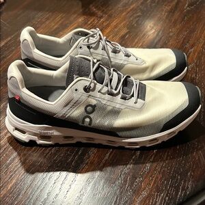 On Running Cloudvista Men's Black and White Athletic Shoes